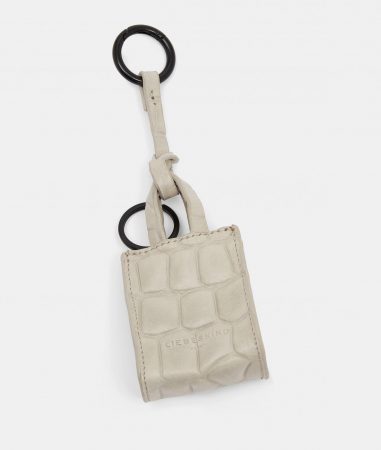 liebeskind Bag Accessoires | Damen Kroko Paper Bag Keyring Helles Beige