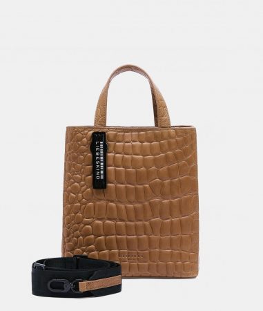 liebeskind Handtaschen | Damen Kroko Paper Bag Tote S Cognac