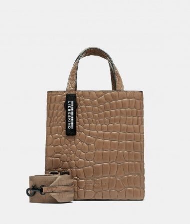 liebeskind Handtaschen | Damen Kroko Paper Bag Tote S Sandstein