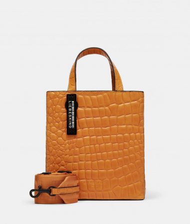 liebeskind Shopper | Damen Kroko Paper Bag Tote S Orange